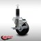 Service Caster 3.5'' SS Phenolic Swivel 1-1/8'' Expanding Stem Caster with Brake SCC-SSEX20S3514-PHS-TLB-118 - alternate 2